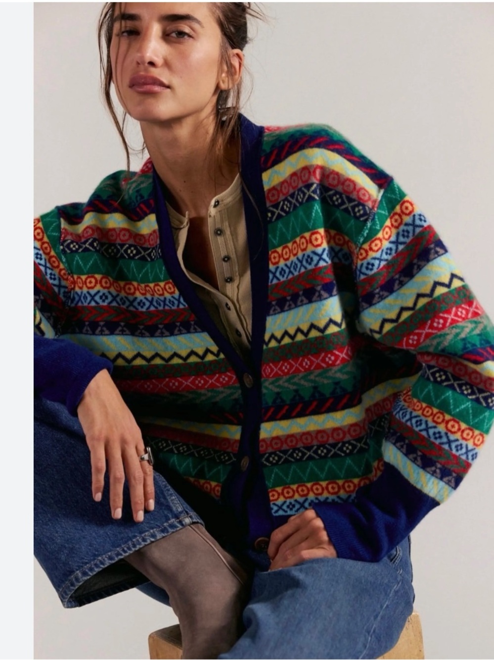 Free People Better Days Cashmere Cardigan Size Large NWT